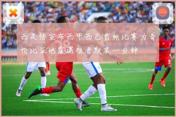 西足协宣布西甲西乙首轮比赛为哥伦比亚地震遇难者默哀一分钟